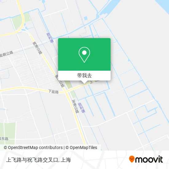 上飞路与祝飞路交叉口地图