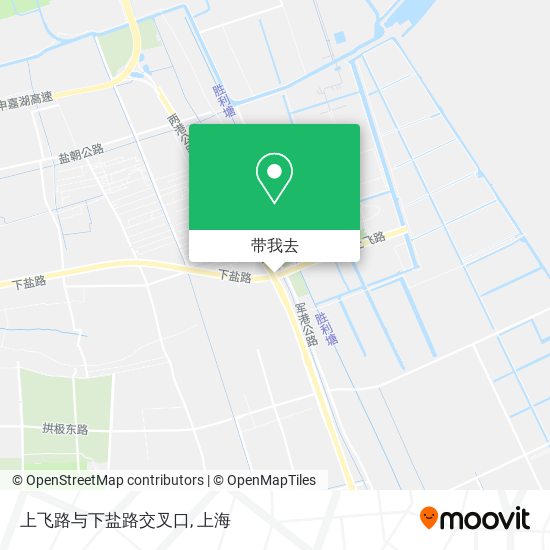 上飞路与下盐路交叉口地图