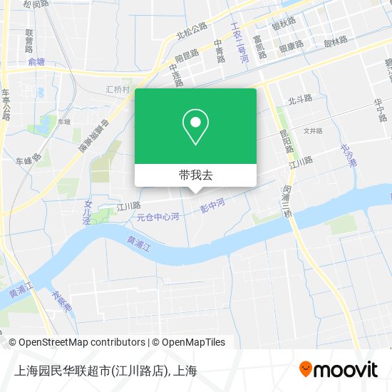 上海园民华联超市(江川路店)地图