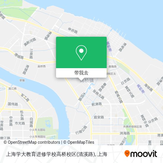 上海学大教育进修学校高桥校区(清溪路)地图