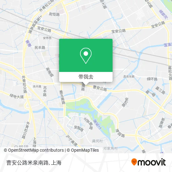 曹安公路米泉南路地图
