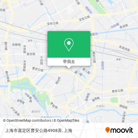 上海市嘉定区曹安公路4908弄地图