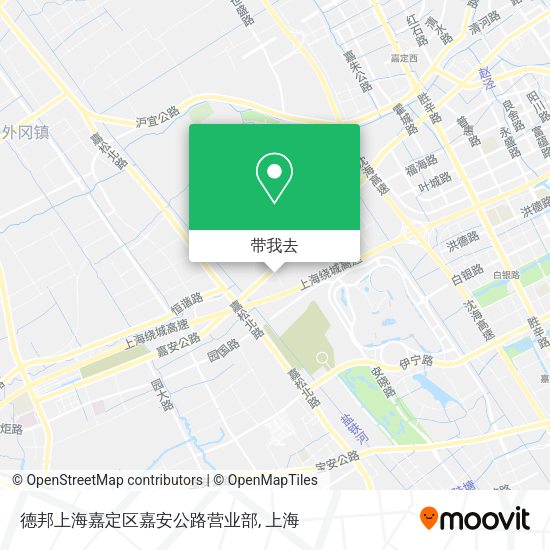 德邦上海嘉定区嘉安公路营业部地图