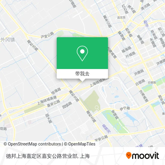德邦上海嘉定区嘉安公路营业部地图