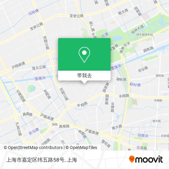 上海市嘉定区纬五路58号地图