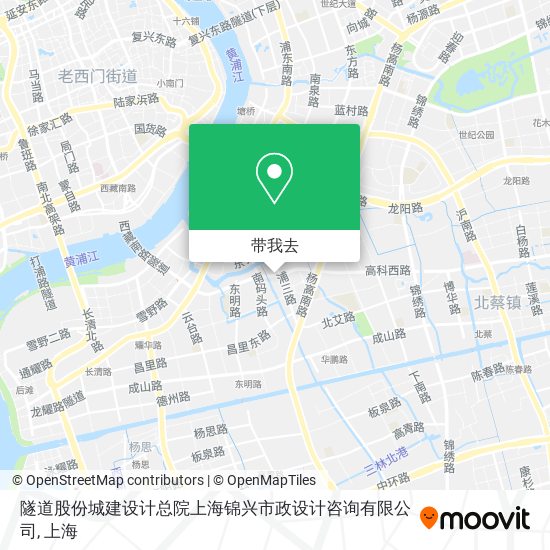 隧道股份城建设计总院上海锦兴市政设计咨询有限公司地图