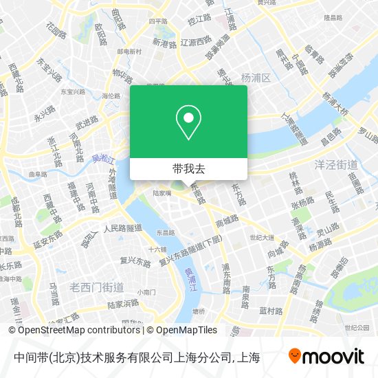 中间带(北京)技术服务有限公司上海分公司地图