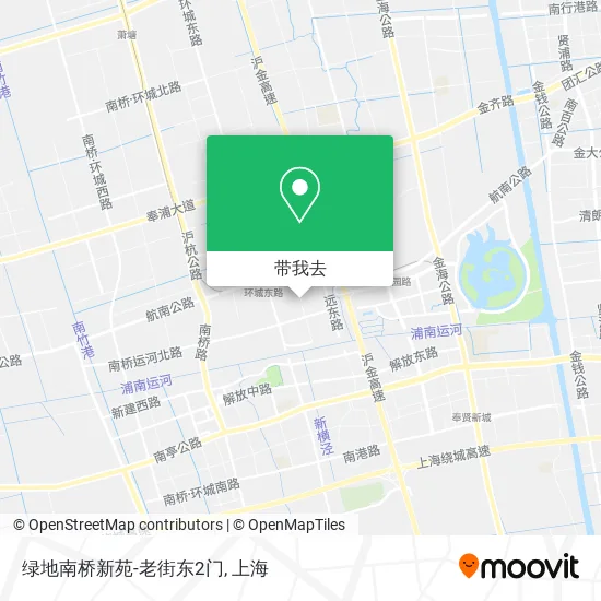 绿地南桥新苑-老街东2门地图