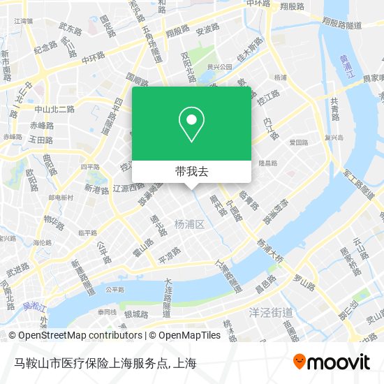 马鞍山市医疗保险上海服务点地图