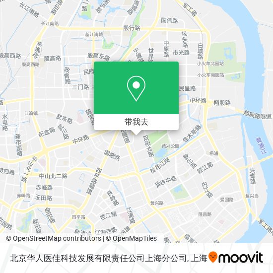 北京华人医佳科技发展有限责任公司上海分公司地图