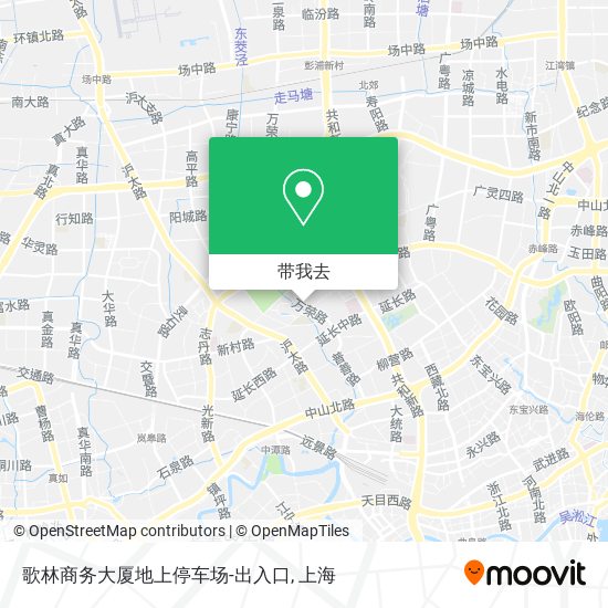 歌林商务大厦地上停车场-出入口地图
