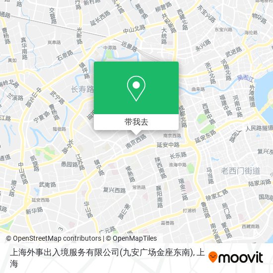 上海外事出入境服务有限公司(九安广场金座东南)地图