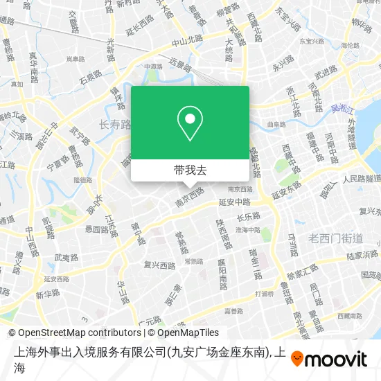 上海外事出入境服务有限公司(九安广场金座东南)地图