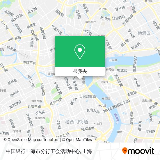 中国银行上海市分行工会活动中心地图