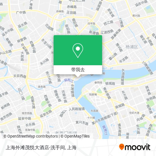 上海外滩茂悦大酒店-洗手间地图