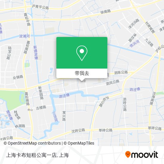 上海卡布短租公寓一店地图