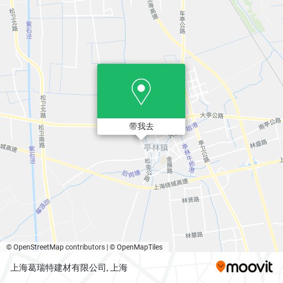 上海葛瑞特建材有限公司地图