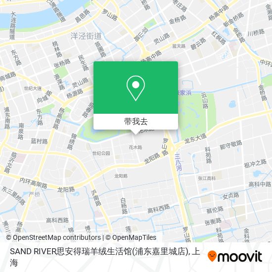 SAND RIVER思安得瑞羊绒生活馆(浦东嘉里城店)地图