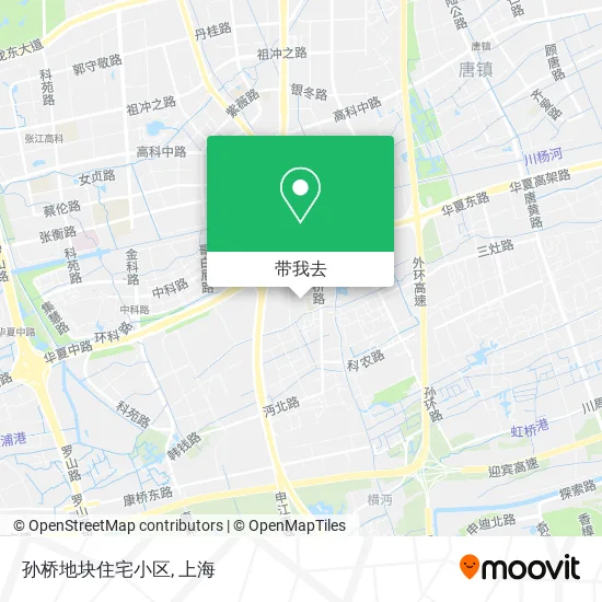 孙桥地块住宅小区地图