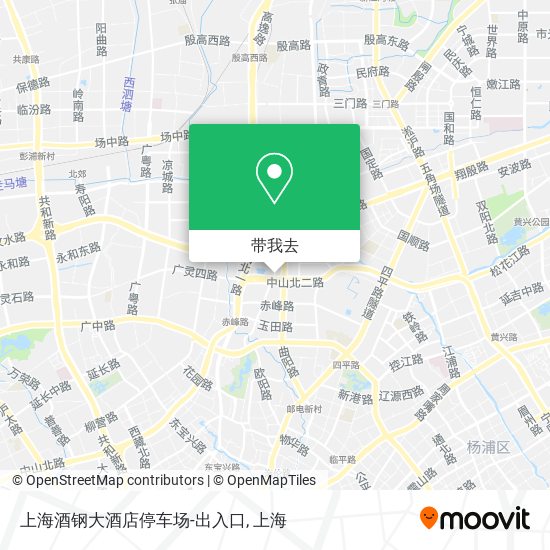 上海酒钢大酒店停车场-出入口地图