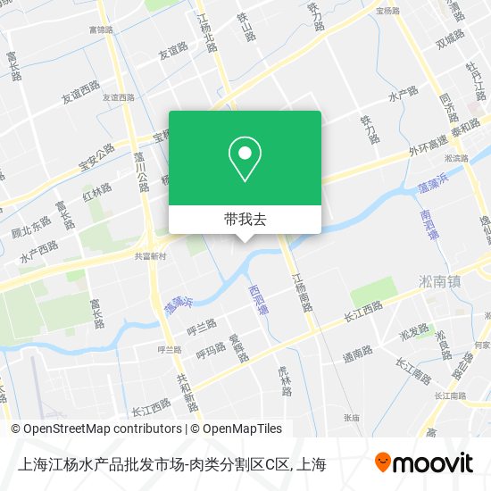 上海江杨水产品批发市场-肉类分割区C区地图