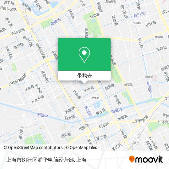 上海市闵行区浦华电脑经营部地图