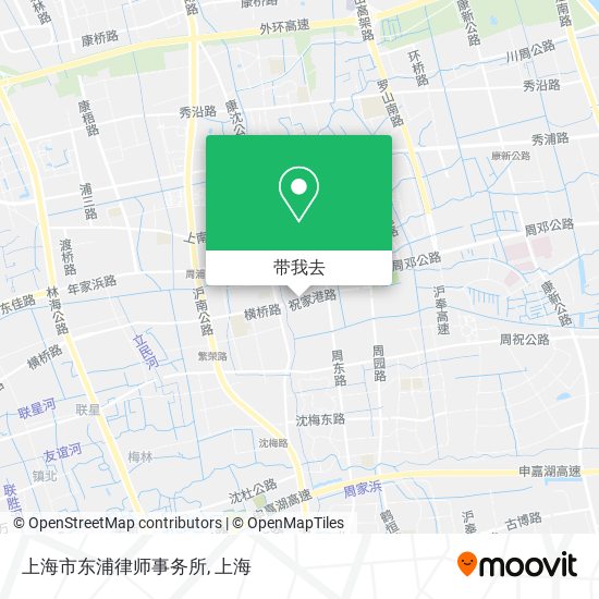上海市东浦律师事务所地图