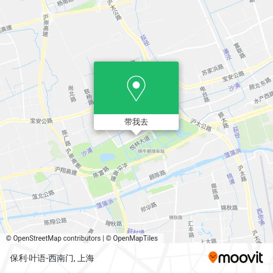 保利·叶语-西南门地图