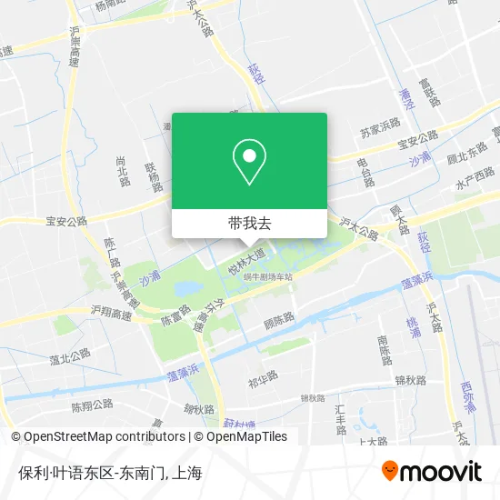 保利·叶语东区-东南门地图