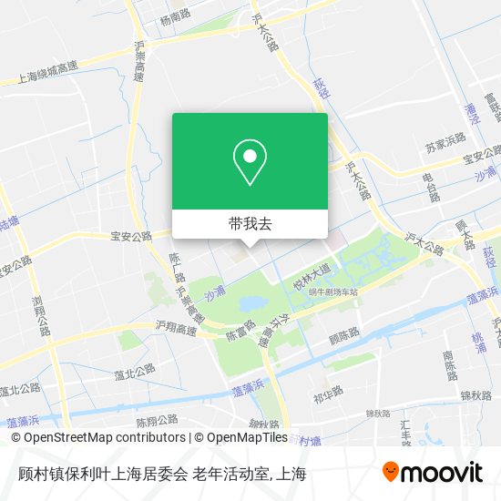 顾村镇保利叶上海居委会 老年活动室地图