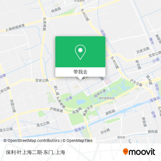 保利·叶上海二期-东门地图