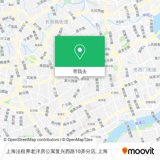 上海法租界老洋房公寓复兴西路10弄分店地图