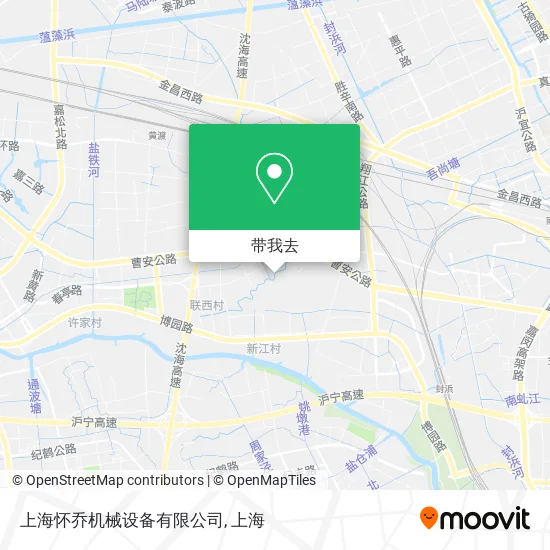 上海怀乔机械设备有限公司地图