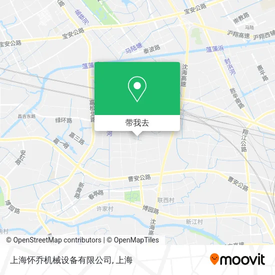 上海怀乔机械设备有限公司地图