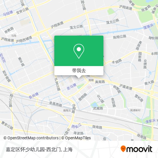 嘉定区怀少幼儿园-西北门地图