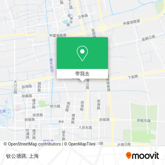 钦公塘路地图