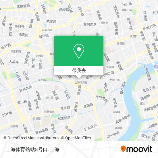 上海体育馆站8号口地图