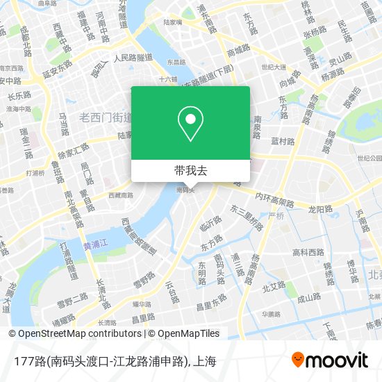 177路(南码头渡口-江龙路浦申路)地图