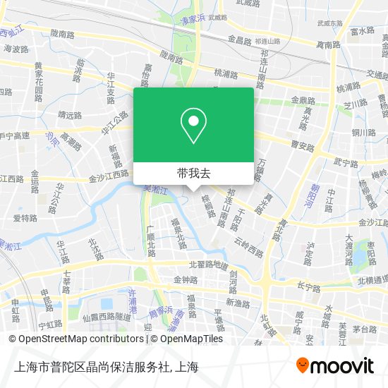 上海市普陀区晶尚保洁服务社地图