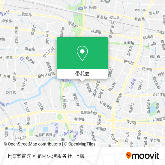 上海市普陀区晶尚保洁服务社地图