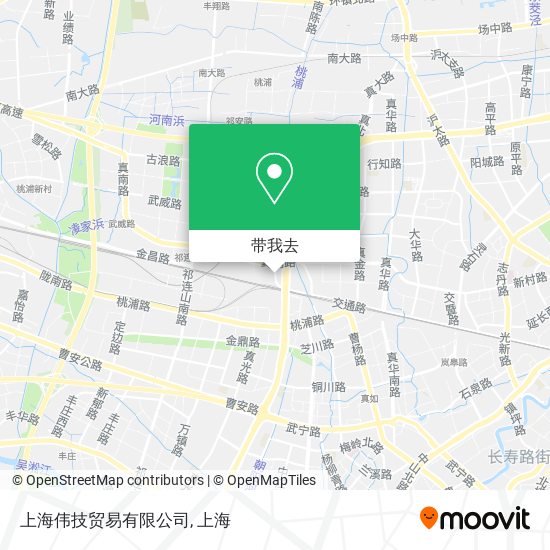 上海伟技贸易有限公司地图