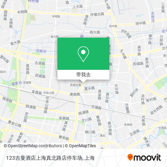 123吉曼酒店上海真北路店停车场地图