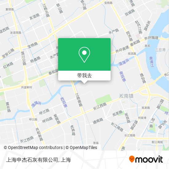 上海申杰石灰有限公司地图