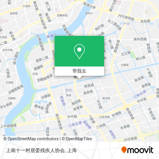 上南十一村居委残疾人协会地图