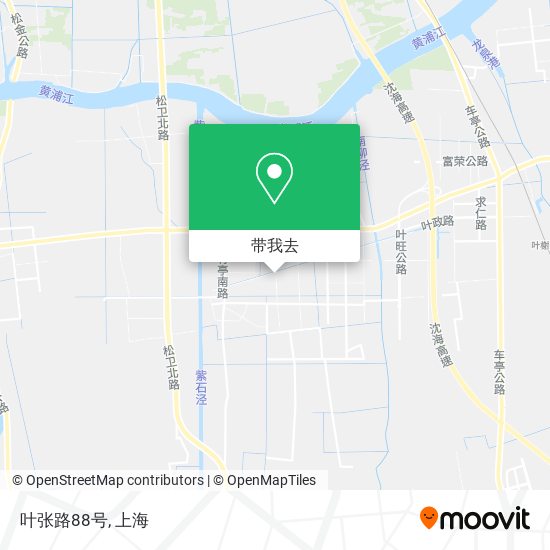 叶张路88号地图