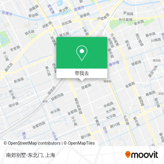 南郊别墅-东北门地图