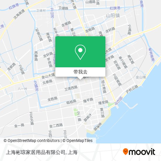 上海彬琼家居用品有限公司地图