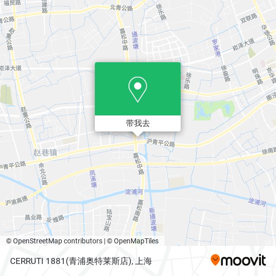 CERRUTI 1881(青浦奥特莱斯店)地图