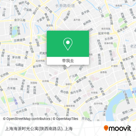 上海海派时光公寓(陕西南路店)地图