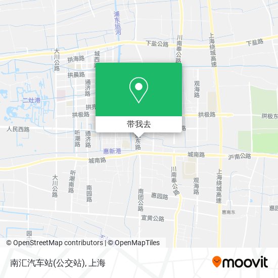 南汇汽车站(公交站)地图